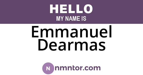 Emmanuel Dearmas