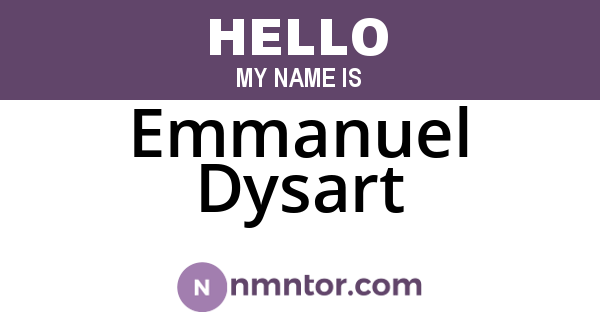 Emmanuel Dysart