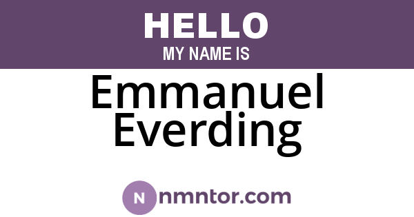 Emmanuel Everding