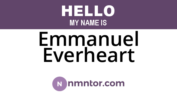 Emmanuel Everheart