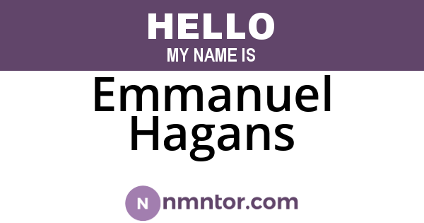 Emmanuel Hagans