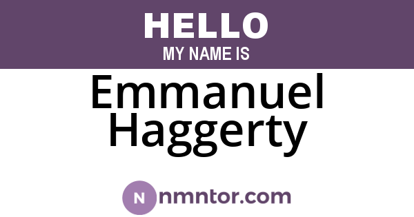 Emmanuel Haggerty
