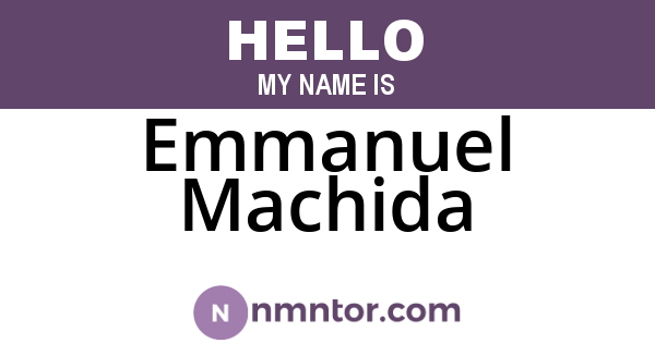 Emmanuel Machida