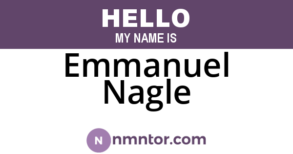 Emmanuel Nagle