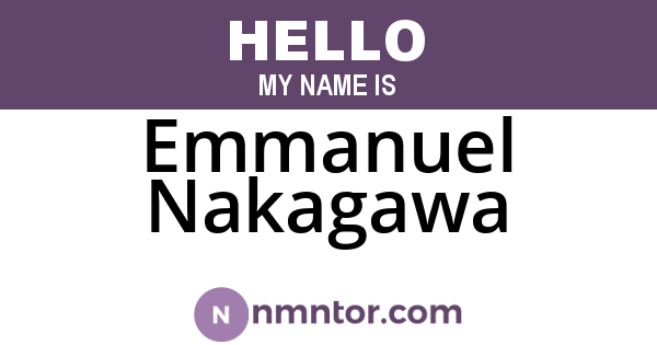 Emmanuel Nakagawa