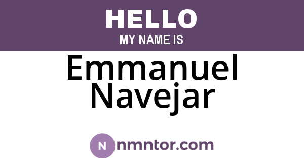 Emmanuel Navejar