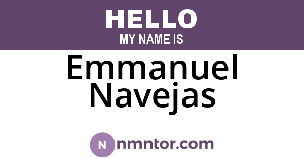 Emmanuel Navejas
