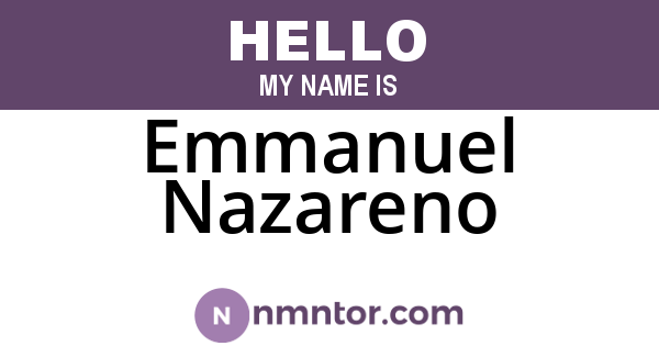 Emmanuel Nazareno
