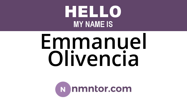 Emmanuel Olivencia