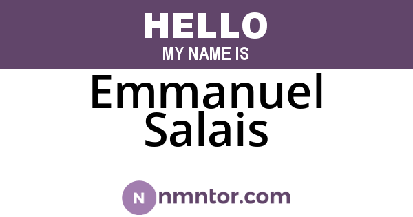 Emmanuel Salais