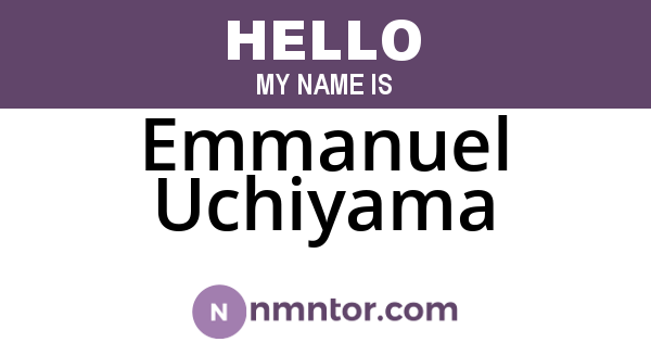 Emmanuel Uchiyama