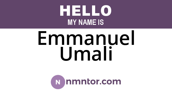 Emmanuel Umali