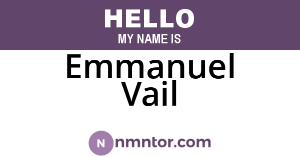 Emmanuel Vail