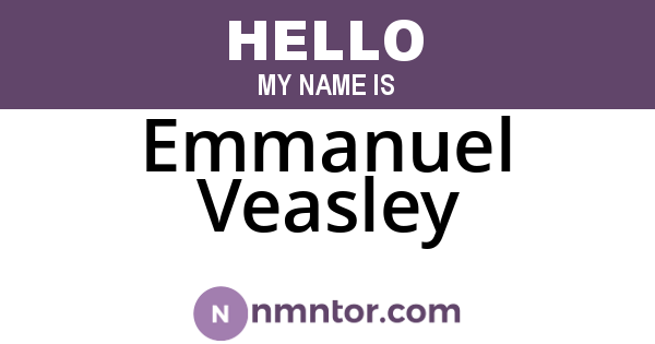 Emmanuel Veasley