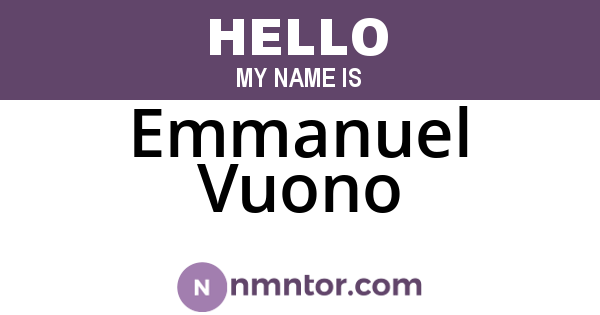 Emmanuel Vuono