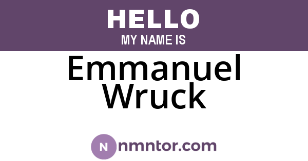 Emmanuel Wruck