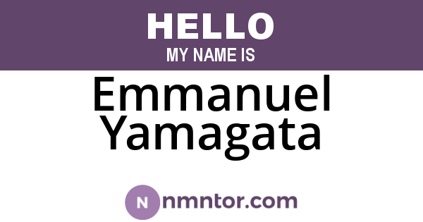 Emmanuel Yamagata