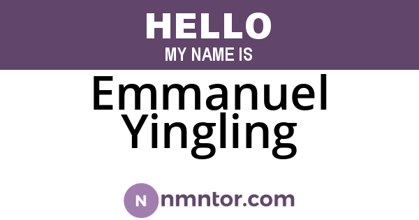 Emmanuel Yingling