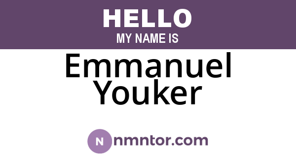 Emmanuel Youker