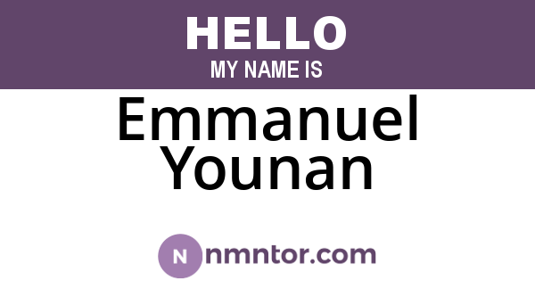 Emmanuel Younan
