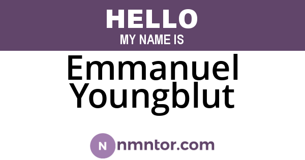 Emmanuel Youngblut