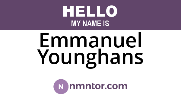 Emmanuel Younghans