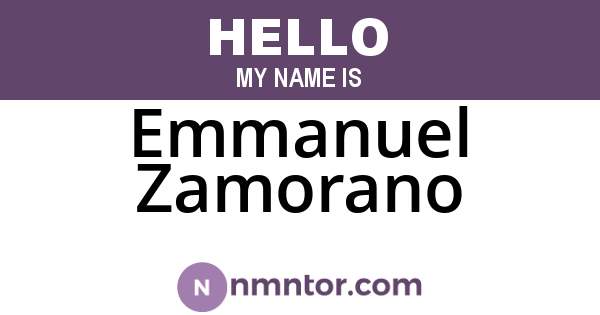 Emmanuel Zamorano