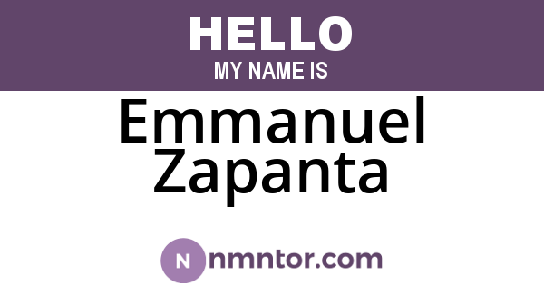 Emmanuel Zapanta