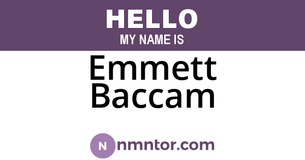 Emmett Baccam