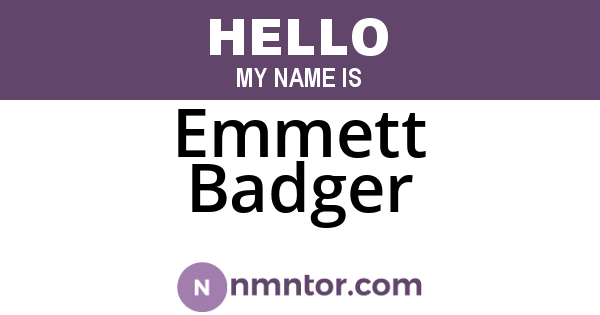 Emmett Badger