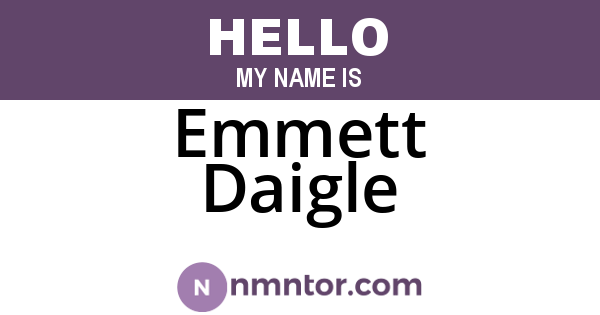 Emmett Daigle