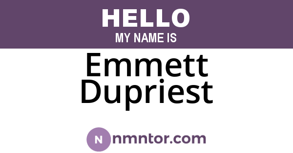 Emmett Dupriest