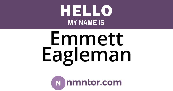 Emmett Eagleman
