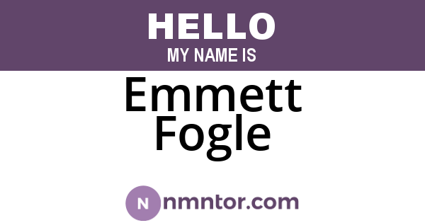 Emmett Fogle