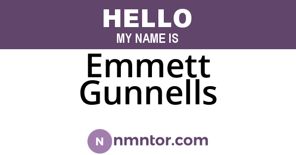 Emmett Gunnells