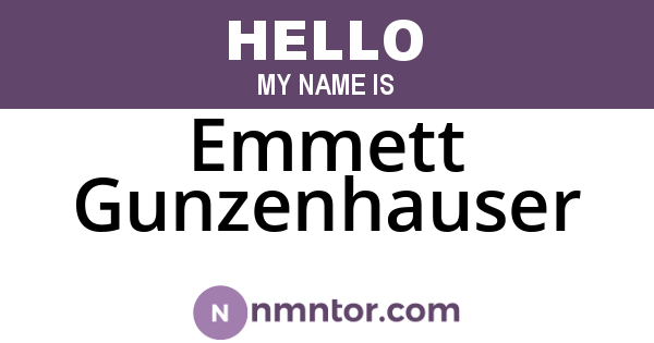 Emmett Gunzenhauser