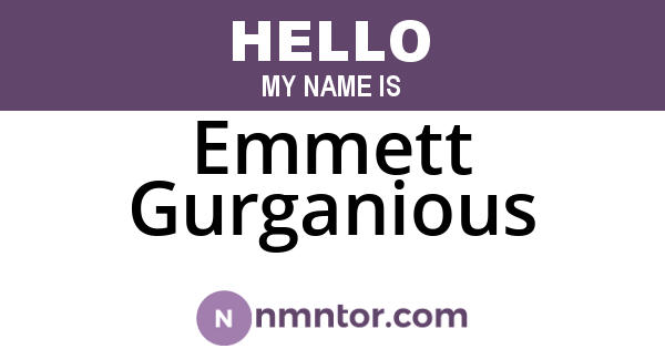 Emmett Gurganious