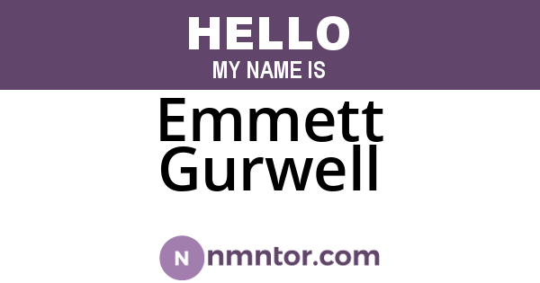 Emmett Gurwell