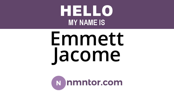 Emmett Jacome