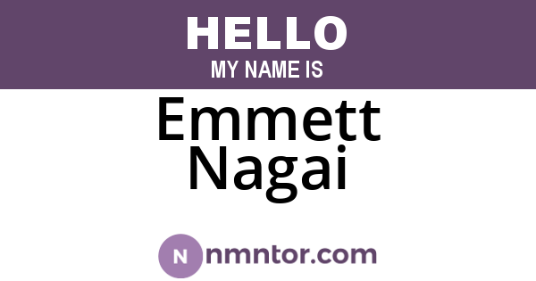 Emmett Nagai
