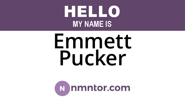 Emmett Pucker
