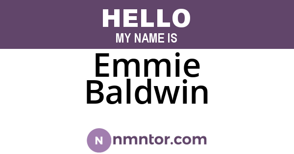 Emmie Baldwin