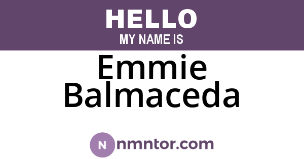 Emmie Balmaceda