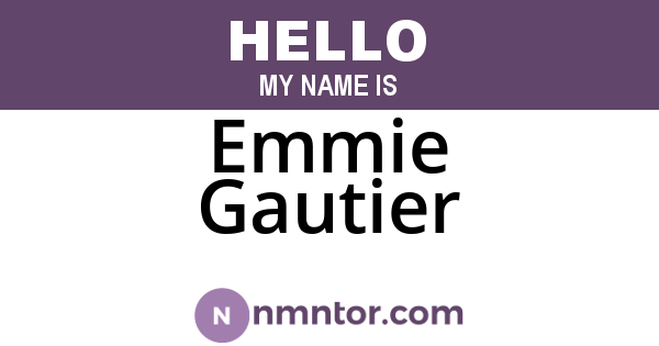 Emmie Gautier