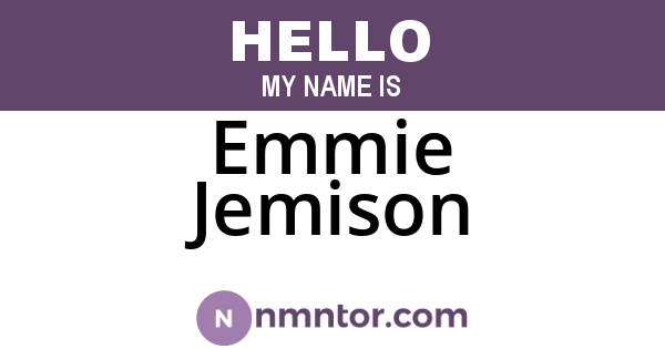 Emmie Jemison