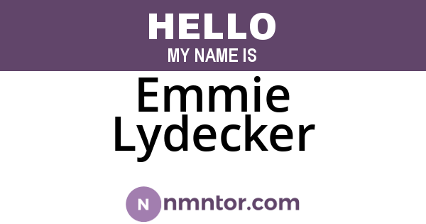 Emmie Lydecker