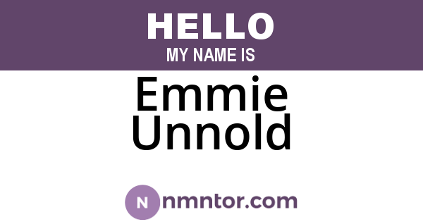 Emmie Unnold