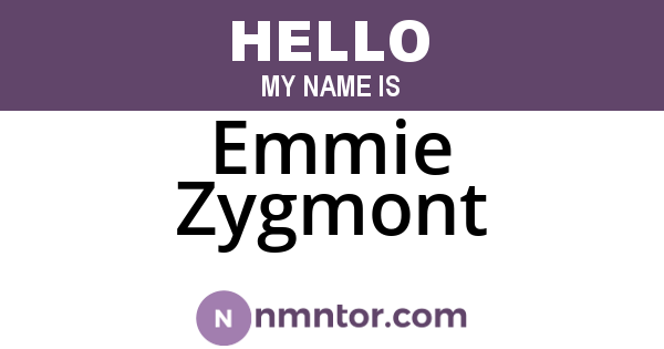 Emmie Zygmont