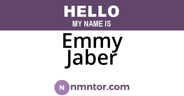 Emmy Jaber