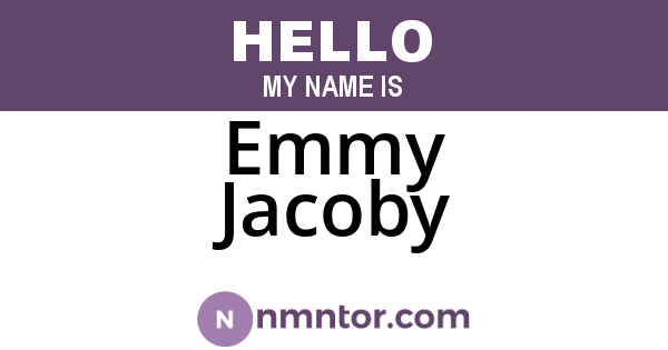 Emmy Jacoby